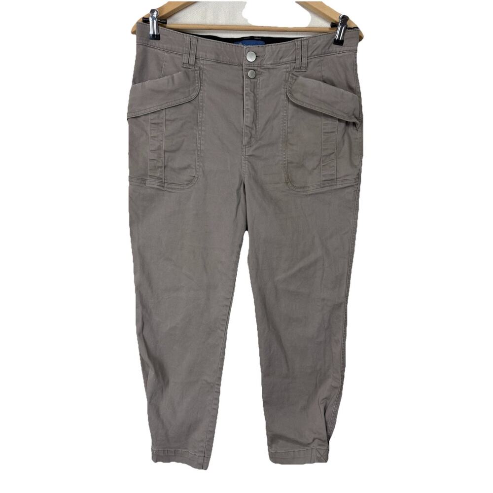 Democracy Ab Solution Utility Pants 14 Brown Tapered Legs Outdoors Grunge Work